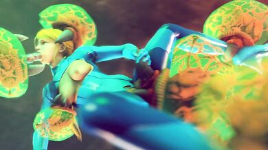 'Metroid Queen Takes Samus Aran'