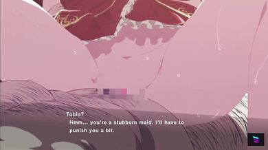 "Watch this horny maid get fucked in every hole by her master!"