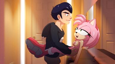 Amy Rose takes on a new commission, but not before she gets animated and fucks the shit out of her client!