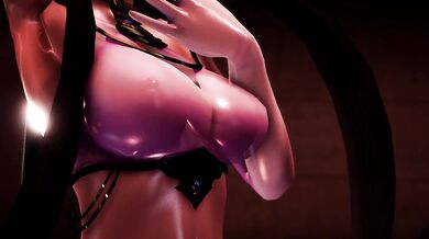 'The Sexy and Dark Skinned Kurumi Tokisaki's Pole Dance Show - Inwerwm'