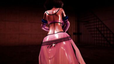 'The Sexy and Dark Skinned Kurumi Tokisaki's Pole Dance Show - Inwerwm'