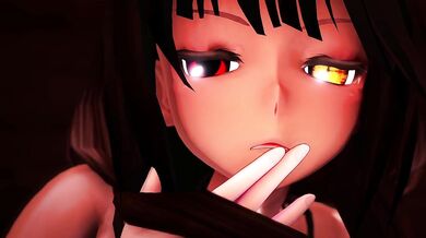 'The Sexy and Dark Skinned Kurumi Tokisaki's Pole Dance Show - Inwerwm'