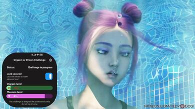 'Submerged in ecstasy: Futa orgasms underwater challenge with Redvoidcgi.'