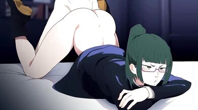 "Tentacle-fucked: Maki's Backdoor Adventure with a Giant Elephant Cock!"