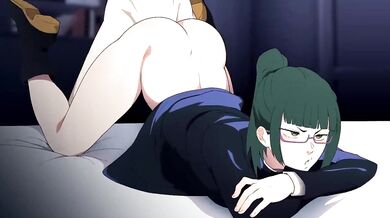 "Tentacle-fucked: Maki's Backdoor Adventure with a Giant Elephant Cock!"