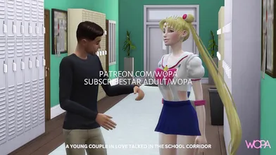 "Sultry Cheating Blonde Inflames Her Professor's Desires in the Classroom"
