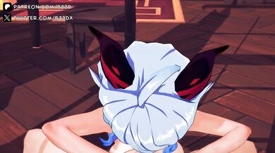 'Horny Hentai Maid Service from Ganyu: A Full-Body Rubdown'