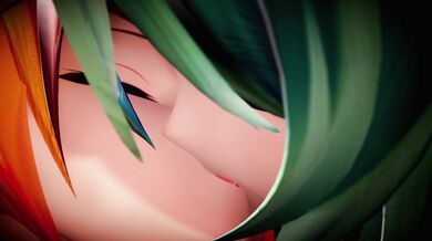 "Sweet Lesbian Kisses Between Virtual Singers and French Lovers"