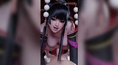 'Terrifying Tentacle Trap: Nyotengu Rides the Spizzy (Vertically)'
