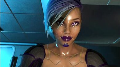 Rewritten: "Virtual Reality Rendezvous: A Cyborg Futa Takes Control"