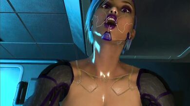 Rewritten: "Virtual Reality Rendezvous: A Cyborg Futa Takes Control"