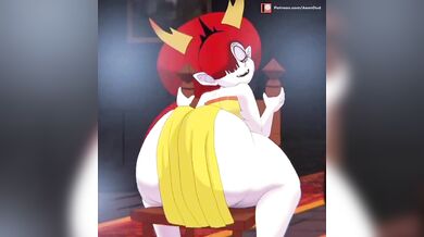 'Hekapoo's voluptuous booty shakes and quakes as she rides the stiff dick of Aeondud!'