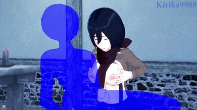 'The Bloody Tavern: Mikasa Ackerman gets fucked by a mysterious stranger during the chaos of the Attack on Titan invasion'