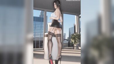 "Lara Croft and the Playstation 5 NyaLicia"