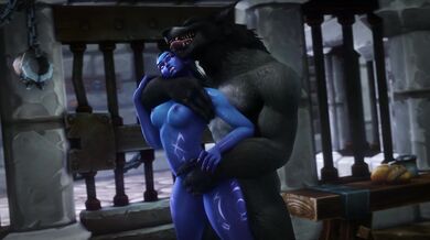 'Selestrix's Werewolf Jailhouse Romp with Noname (hentaipornvideo)'