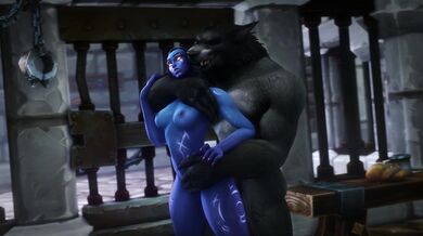 'Selestrix's Werewolf Jailhouse Romp with Noname (hentaipornvideo)'