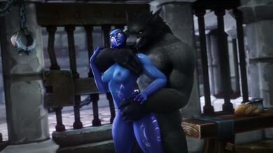 'Selestrix's Werewolf Jailhouse Romp with Noname (hentaipornvideo)'