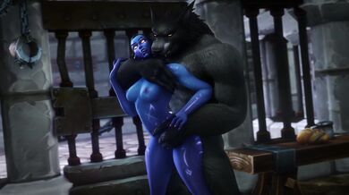 'Selestrix's Werewolf Jailhouse Romp with Noname (hentaipornvideo)'