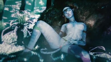 'Na'vi Dildo Masturbation [Gifdoozer]'