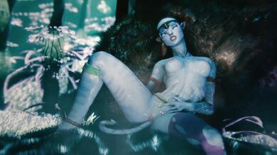 'Na'vi Dildo Masturbation [Gifdoozer]'