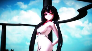 'A lustful lamb, Kurumi Tokisaki (light skin), takes a bite out of her forbidden fruit. Let the orgasmic fantasy begin!'