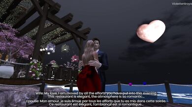 My husband opens a sexy lingerie gift on Valentine's Day and can't control himself from fucking me right away.