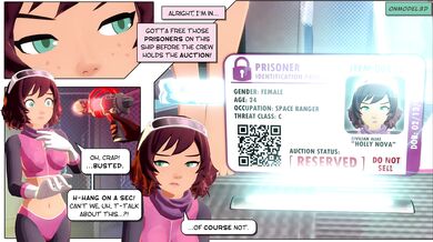 "Damsel in Distress: Holly Captured by a Mighty Model with Three Dimensions"