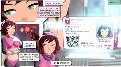 "Damsel in Distress: Holly Captured by a Mighty Model with Three Dimensions"