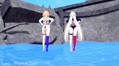 "Jeanne Not Jaune X Pyrrha - The Unstoppable Force Meets the Immovable Object"