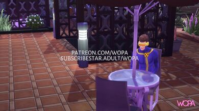 '"Jean Grey, Storm and Wolverine in the bathroom while the Cyclops waits for her in the restau"'