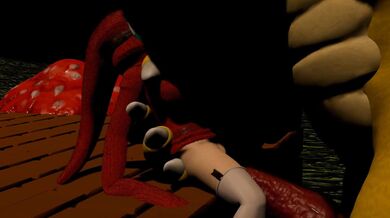 "Mom and Son Have a Fun Time at the Bowling Alley Together with Bowsers (sic)"