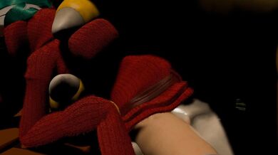 "Mom and Son Have a Fun Time at the Bowling Alley Together with Bowsers (sic)"