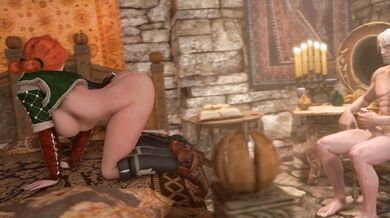 'Hentai Porn - Triss, And Yennefer with Geralt [Loop]'