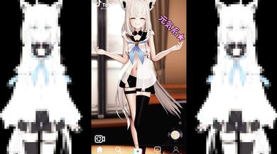 'Mutual Masturbation with My BFF and Her Cute Pet Rabbit - Shirakami Fubuki #hentai #porn'