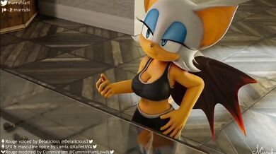 "The Dark Knight and the Red Hentai Bat: A Rouge XXX Compilation"