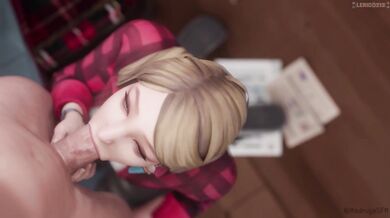 'Rachel and Amber's passionate blowjob scene from Life is Strange'