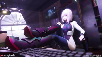 WATCH as this sexy cyborg gets her circuits fried by a horny robot in this scorching cybernetic sex scene!