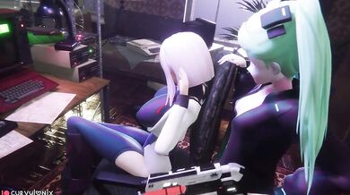 WATCH as this sexy cyborg gets her circuits fried by a horny robot in this scorching cybernetic sex scene!
