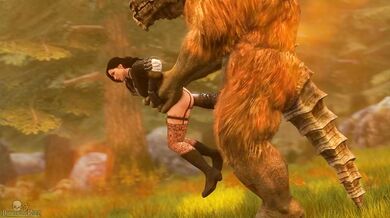 You have been summoned to the bedroom, get ready for a wild ride with Yennefer and her sexy new pet Taurus as they explore their kinks together.