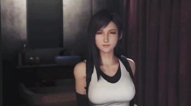 'Two lovers in the hotel room, Tifa and Cloud resting after passionate sex.'