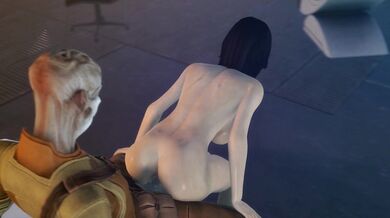 'Miranda gets banged by Batarian in a never-ending loop of pleasure.'