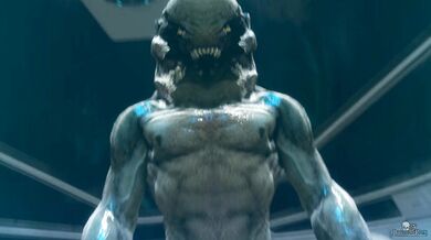 Watch as Samus and the Xenomorph engage in a steamy encounter while being watched by two Sangheili warriors, all set to a looped soundtrack.