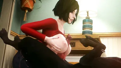 Elizabeth and her loyal dog, 1080p HD 60fps, the erotic adventure of two best friends.