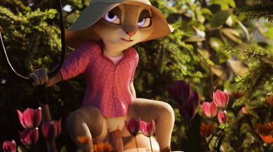 'Judy, the Sexy Farmer Takes a Break with Her Fertile Wet Womb'