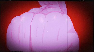 "Demoness takes control of her human victim and transforms him into a horny sex machine!"