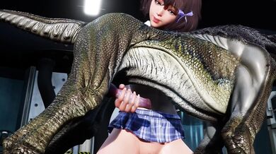 'The Demoness of the Crimson Realm and her Pet'