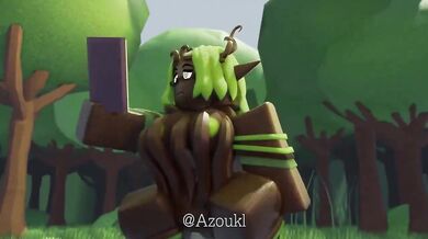 The Treant of Gaia fucks Azoukl, a beautiful elven maiden, in the deepest part of the forest.