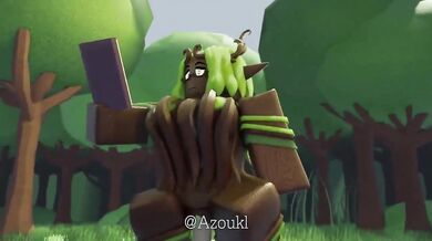 The Treant of Gaia fucks Azoukl, a beautiful elven maiden, in the deepest part of the forest.