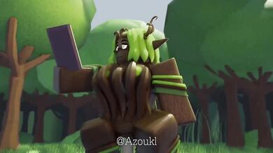 The Treant of Gaia fucks Azoukl, a beautiful elven maiden, in the deepest part of the forest.
