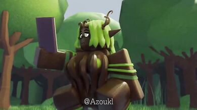 The Treant of Gaia fucks Azoukl, a beautiful elven maiden, in the deepest part of the forest.